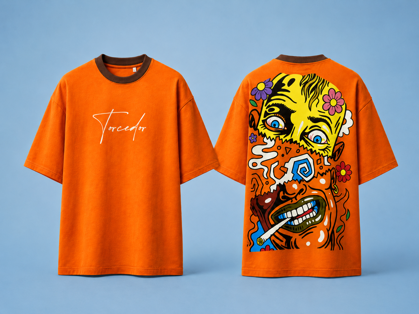 Torcedor Pop Art Oversized T-Shirt – Premium Cotton Graphic Streetwear Tee