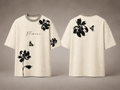 Florine Minimal Floral Oversized T-Shirt – Premium Cotton Graphic Tee