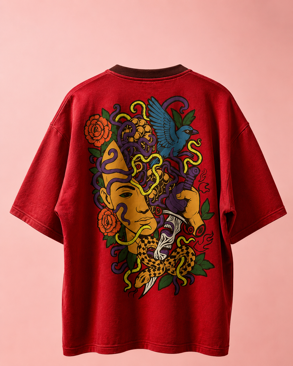 Mythic Medusa Graphic Oversized T-Shirt – Premium Streetwear Edition