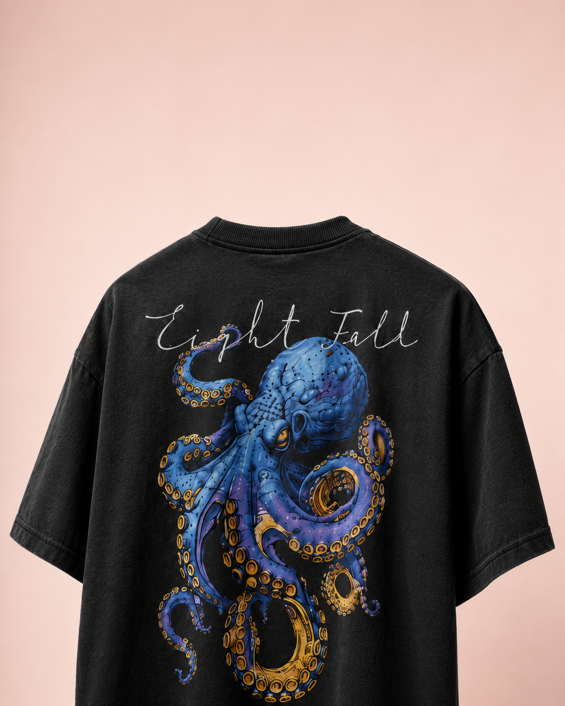 Depth Fall Octopus Graphic Oversized T-Shirt – Premium Streetwear Edition