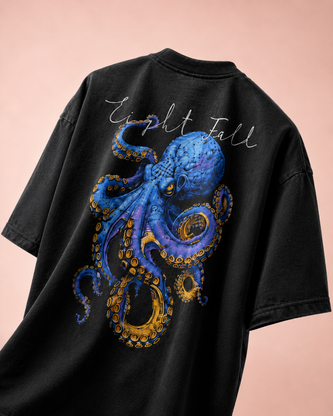 Depth Fall Octopus Graphic Oversized T-Shirt – Premium Streetwear Edition